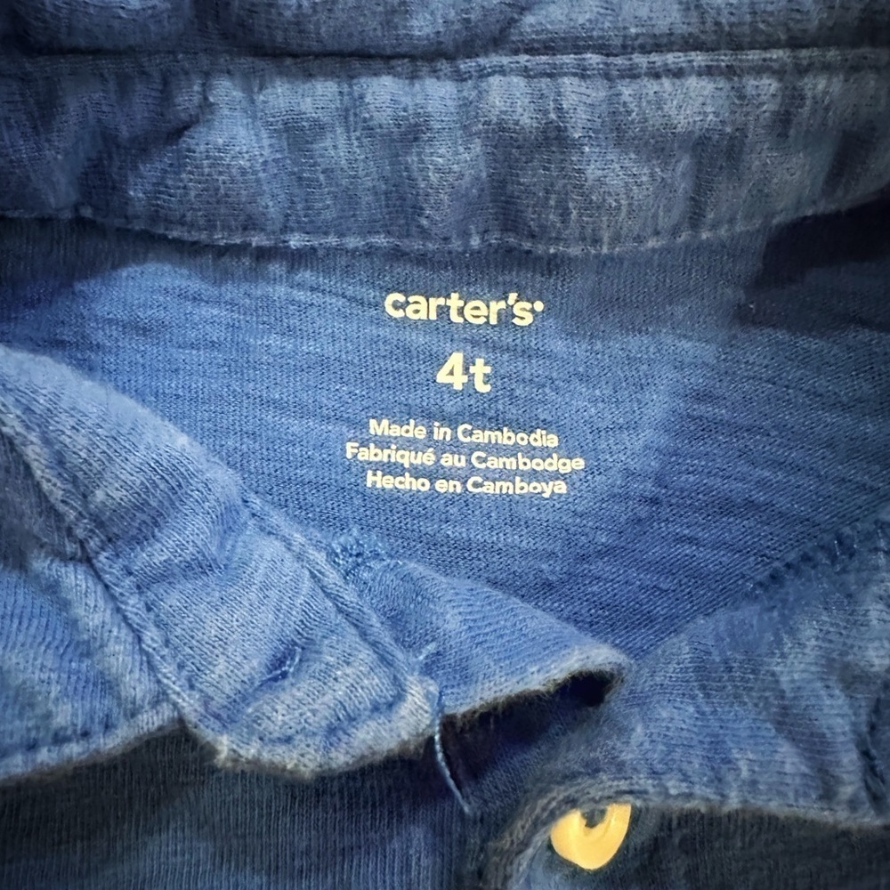 Carter’s | Bundle of Toddler Polo Shirts (4T) 💙💛 - Picture 3 of 5